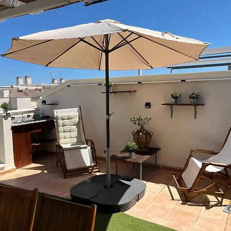 Playa Atico Duplex Vistas Al Mar Y Montana Wifi,piscina A Appartement